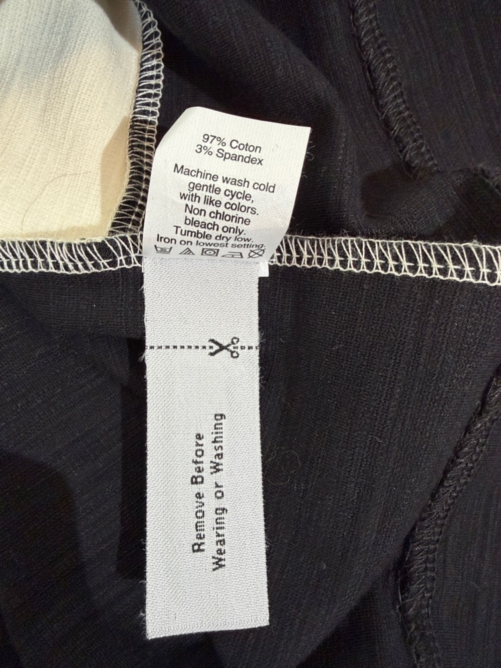 NWT Madewell Top Size M Black And Cream Color Block - Picture 7 of 7